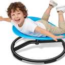 UIIKOLB  Spinning Chair for Autistic Kids, Autism Sensory Toy Gift, Ages3+ Sensory Swivel Seat with 220LBS Capacity Non-Slip Base, Improves Balance & Coordination, Training Body Coordination (Blue)
