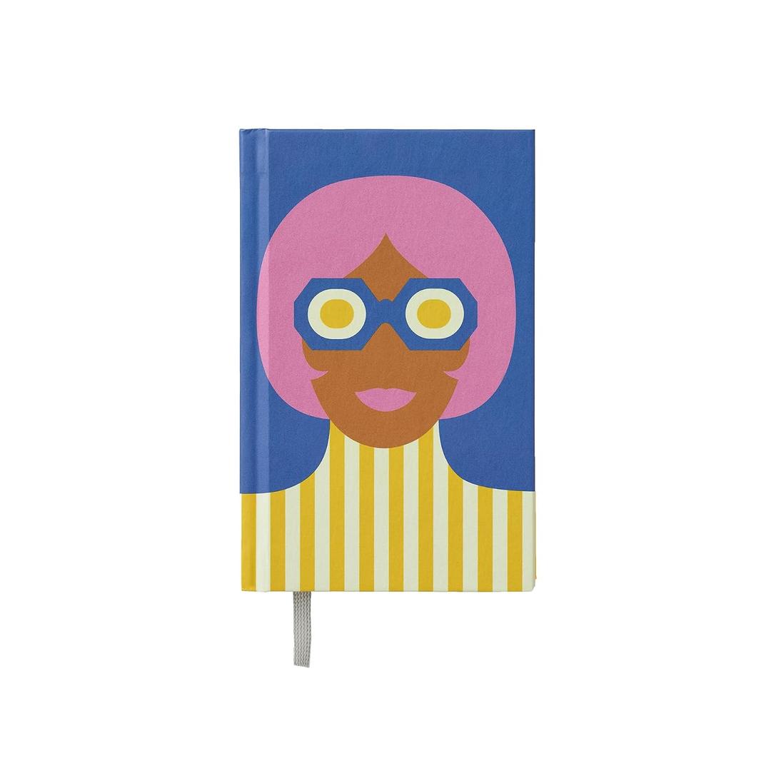 2 x Olimpia Zagnoli Blue Small Lined Notebook