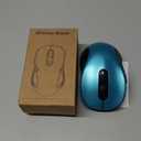 WisFox 2.4G Wireless Mouse for Laptop, Ergonomic Computer Mouse with USB Receiver and Type-C Adapter, 3 Adjustable Levels, 6 Button Cordless Wireless Mice for Windows Mac PC Notebook (Green)