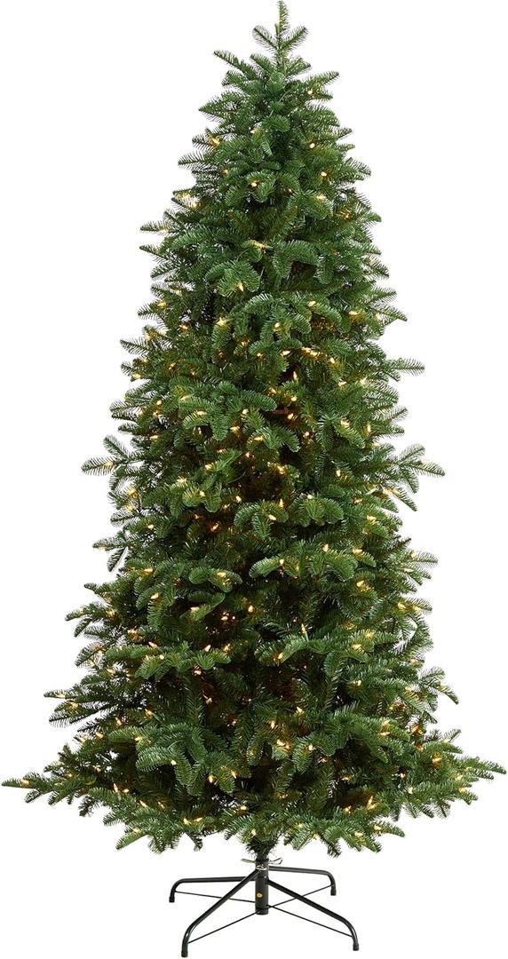 Nearly Natural 7ft. South Carolina Fir Artificial Christmas Tree with 550 Clear LED Lights and 2078 Bendable Branches