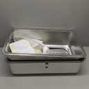 XL All Stainless Steel Sifting Litter Box with Lid, Sifting Cat Litter Box for Wood Pine Pellets, High Sides Sifter Litter Pan System, Odor Control, Easy to Clean, with Liners and Scoop