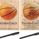 Novabright 2 Pcs Coach Gifts Coaches Recognition Plaque Award Trophy Thanks Gifts from Team Home Plate Plaque for Trophy Sign Award Accessories 11" x 8.5"
