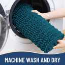 Arotive Luxury Bathroom Rugs 45x27, Extra Soft Thick Absorbent Shaggy Chenille Bath Rugs, Non-Slip Machine Wash Dry, Bath Mats for Bathroom Floor, Tub and Shower, Home Decor Accessories, Peacock Blue