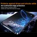 OneFish for iPhone 15 Pro 6.1 inch Tempered Glass Screen Protector Full Edge Coverage? Privacy Auto Dust-Elimination Easy Installation Screen Protector [2 Pack]