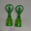 O2COOL Deluxe Handheld Battery Powered Water Misting Fan (Green) 2 Pack