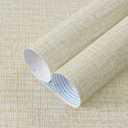 Guvana Grasscloth Peel and Stick Wallpaper Cream Textured Contact Paper Modern Removable Self Adhesive Wall Paper Thicken Fabric Faux Linen Wallpaper for Bathroom Wall Covering Vinyl 197inx15.7in