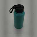 BJPKPK Insulated Water Bottles with Straw Lid, 27oz Stainless Steel Water Bottle with 3 Lids, Leak Proof BPA Free Metal Thermos, Mugs, Tumblers, Keep Cold Hot - Turquoise