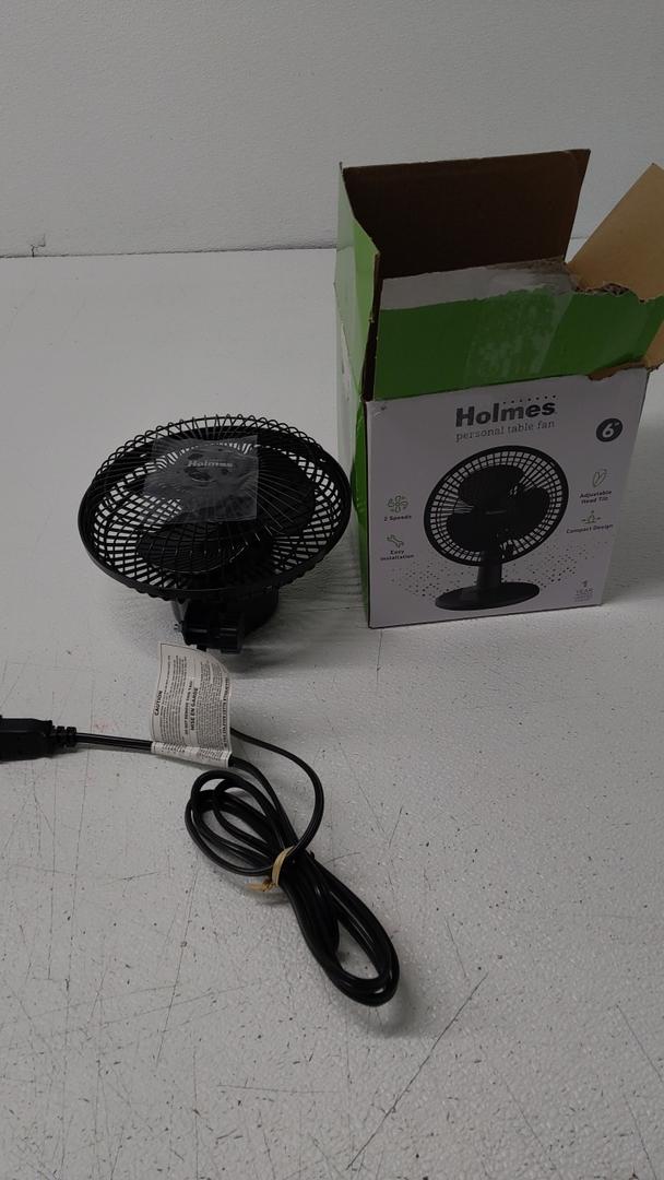 Holmes - 6" Table Fan - Black