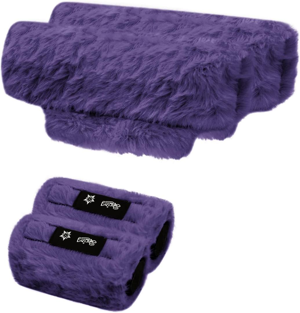 SPRING SEAON Crutches Padding Universal Crutch Pads for Armpits and Hand Grips Pads for Crutches Underarm Crutch Cushions Fluffy Crutch Covers Machine Washable (Modena)