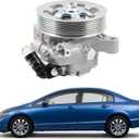 Dasbecan Power Steering Pump With Pulley Compatible With 2006-2011 Honda Civic 1.8L Replaces# 21-5456 56110-RNAA01 56110RNAA02 56110RNA305