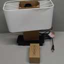 3-Way Dimmable Touch Control Table Lamp with 2 USB Ports and AC Power Outlet Modern Bedside Nightstand Lamp Fabric Shade and Metal Base for Guestroom Bedroom Living Room Hotel LED Bulb Included White