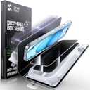 SMARTDEVIL 2 Pack Privacy Screen Protector for iPhone 15 Plus, [Anti-Spy] [Military-Grade Shatterproof & 9H Hardness] Tempered Glass, [Easy Installation] Bubble-Free & Case-Friendly, Dust-Free Box