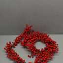 TURNMEON 6 Ft Red Christmas Garland Decorations Red Berries Garland Xmas Garlands for Decoration Christmas Artificial Garland for Mantle Fireplace Table Stairs Railing Indoor Outdoor Winter Holiday