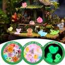 DIYDEC 60PCS Luminous Mini Resin Animals 60 Styles Miniatures Glow in The Dark Tiny Little Figures to Hide Small Duck Figures for Party Favors Bag Fillers Garden Dollhouse Decor