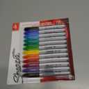 Sharpie Permanent Markers Quick Drying And Fade Resistant Fine Tip Marker Set For Wood Plastic Paper Metal And More Drawing Coloring And Poster Marker Assorted Colors 12 Count