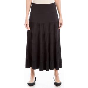 Max Studio Women's Maxi Skirt (Large, Black)