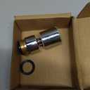 Hibbent NSF/ANSI/CAN 61 Certified Faucet Aerator, CUPC Certification 360 Swivel Kitchen Faucet Aerator, 2 Flow Sprayer Modes Water Saving Faucet Extender-55/64"-27UNS Female Thread/Polished Chrome