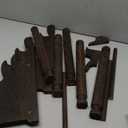 TOPNEW 5 Tier Wooden Bracelet Holder, Scrunchie Bangle Watch Necklace Display Storage Jewelry Holder Stand Display Organizer, Brown