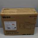 OOOK Montessori Weaning Table and Chair Set, Kids Activity Table and Chair Set with Fence for Read, Play Toys, Snack Time, Step Stool, 1-3 Year Old Kids Montessori Furniture