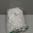 LAMIT White Linen Curtains 84 inches Long 2 Panels, Grommet Semi Sheer Light Filtering Neutral Panels Faux Linen Textured Privacy Living Room Drapes for Bedroom/Farmhouse, 52 x 84 Inch