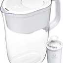Brita Tahoe Water Filter Pitcher, BPA-Free Water Pitcher, Replaces 1,800 Plastic Water Bottles a Year, Lasts Two Months or 40 Gallons, Includes 1 Filter, Kitchen Accessories, Large - 10-Cup Capacity