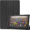 Case for Amazon Fire HD 10 (7th / 9th Generation, 2017/2019 Release) 10.1" Premium PU Leather Protective Cover Amazon Fire HD 10 Case (black)