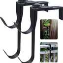 2PCS Adjustable Pool Pole Hangers, Metal Fence Hooks Pool Tool Holder for Telescopic Poles Skimmers Vacuum Hose Nets Brushes Swimming Pool Accessories Garden Equipment Outdoor Supplies Organizer