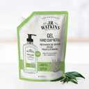J.R. Watkins Gel Hand Soap Refill, Moisturizing Hand Wash, All Natural, Alcohol-Free, Cruelty-Free, USA Made, Aloe Green Tea, 34 Fl Oz, 2 Pack