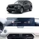 2PCS Car Screen Protector for 2024 2025 Mazda CX-90 (Turbo Premium Plus/Turbo S)&2024 2025 CX-90 PHEV Premium Plus/2025 Mazda CX-70 Accessories Navigation Nano Screen Protector 12.3''