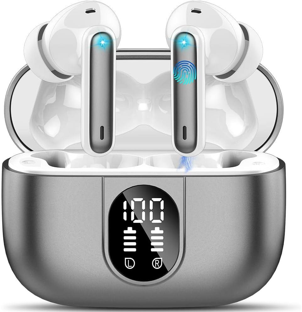 Csasan Ai Translation Earbuds Real Time,3-in-1 Buletooth 5.3 Translator Earbuds with 6 Translation Modes/164 Languages,No Subscription Required Translatior Headphones, Iron Gray
