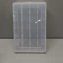 Molain 24 Grids Large Plastic Organizer Box, Clear Storage Box with Adjustable Dividers Container Craft Storage for Jewelry, Art DIY Crafts, Washi Tapes, Fishing Tackle, Beads and Small Parts