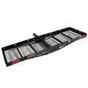 Rockland Steel Foldable Cargo Carrier with Reflectors, 750 LBS Capacity, 60" x 20" x 2.5", Hitch Mount for 2" Receivers, Compatible with Class III & IV, Folding Tray Hitch Basket for Cars SUVS Vans