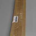 Black Curtain Rod for Windows 30 to 45 Inches,5/8 Inch Diameter Small Curtain Rods Set with Adhesive Brackets,Renter Friendly Adjustable Curtain Rods for Bedroom,Living room