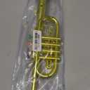 Lewtemi Gold Trumpet Musical Instruments Toy for Kid Toddler Fake Plastic Preschool Music Toy Gift Non-Professional Wind Instrument Early Educational Teaching Songs Gifts for Toddlers Children