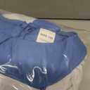 2 x Girls Halloween Costume Kids Blue Dress White Apron with Plush Rabbit Bow Hair Band Socks (7-9year)