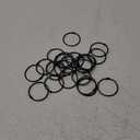 24pcs Metal Shower Curtain Hooks Rings Waterproof Curtain Hooks for Bathroom Sturdy Chrome Finish Easy Glide Mechanism Multi-Functional Ring Hangers (Black)