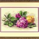 Dimensions 'Rose Cuttings' Floral Counted Cross Stitch Kit, 14'' x 9'', multi-colored, 14 Count