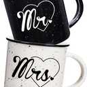 Wedding Gifts for Couples 2026, Mr and Mrs Mugs Set of 2 Coffee Mug 10 Ounce, Bridal Shower Gift, Mr and Mrs Coffee Mug, Engagement Couple Gift Valentine's Day and New Year Gifts