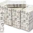 Wedding Theme Facial Tissues - 24 Pack 3-ply Travel Size Pocket Tissue Party Favors, 240 Count Total