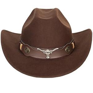 Vintage Western Cowboy Hat for Men Outback Cowgirl Hat M/L