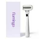 Flamingo Razors for Women, 1 Razor (Polished Chrome) Handle and 1 Razor Blade Refill
