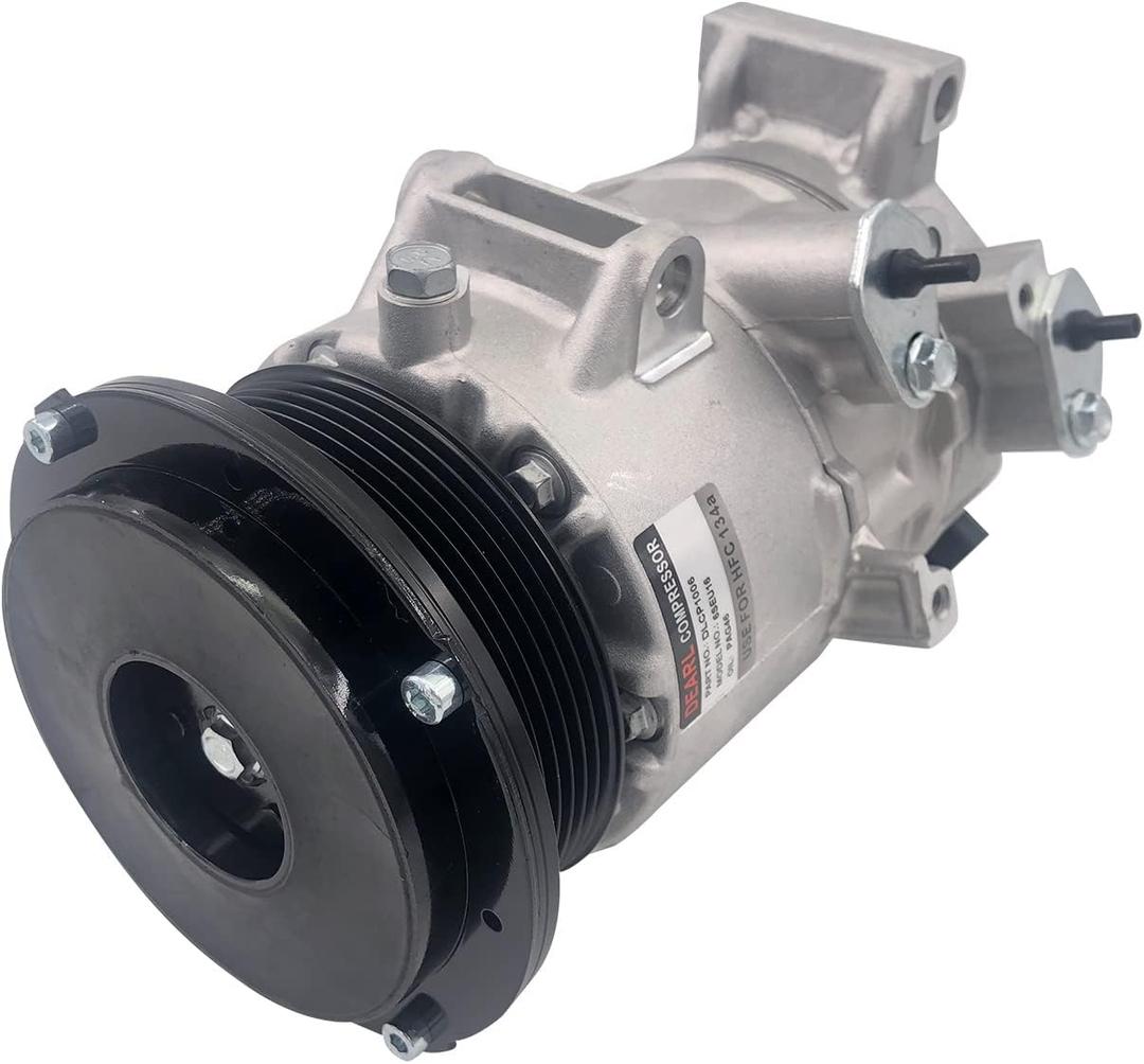 Dearl A/C AC air condition compressor with Clutch L4 2.4L compatible with Toyota 07-09 Camry / 06-12 Hiace / 06-08 Rav4 06 07 08 09 (2006 2007 2008 2009)