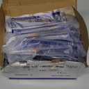 100 Pack 1ml 25Ga Plastic Syringe with Measurement for Scientific Labs, Industrial Dispensing Animal and Pet Supplies, Disposable Individually Wrapped (100, 1ml 25Ga)