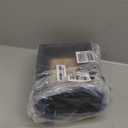 Emfogo 4x6 Picture Frame Rustic Wood Hinged Folding Triple Picture Frames Collage, DoubleSided Display Rotatable High Definition Glass Photo Frame for Home TableTop(Vintage Black)