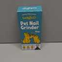 LuckyTail Pet Nail Grinder for Dogs and Cats - Super Quiet and Low Vibration Electric Dog Nail Grinder with 2 LED Lights - USB Rechargeable and Cordless - 2 Speeds - Small to Large Pets (White)