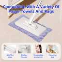 Mini Sweeper Mop No-Touch Dirty Cleaning Flat Dust Mop for Dry Wet Disposable Pads, Multi Surface Mop Floor Mopping and Sweeping Cleaning Head for Kitchen Wall Bathroom Toilet Corners Window