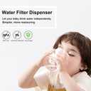 Glass Water Filter Pitcher,3.25 Gallon Water Filter Dispenser with Filter,BPA-Free,Reduces Chlorine and More,Softens the Water,Large Clearly Filtered Water Pitcher for Home,Office and Kitchen