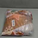 VitalCozy Christmas Rectangle Fitted Tablecloth Reusable Washable Merry Christmas Table Cover for Winter Xmas Holiday Party Decoration Dining Supplies (72" X 30",Gingerbread House)