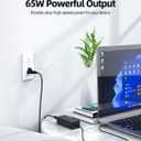 Nicpower USB C Laptop Charger for Lenovo - Compatible with Thinkpad, Yoga, Chromebook, Thinkbook, IdeaPad, 65W/45W AC Adapter with 10Ft Extended Sturdy Cable