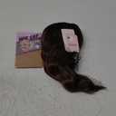 Lativ Brown Highlight Wigs for Women Short Wavy Curly Bob Wig with Bangs Shoulder Length 14 Inches Synthetic Hair for Daily Party Use